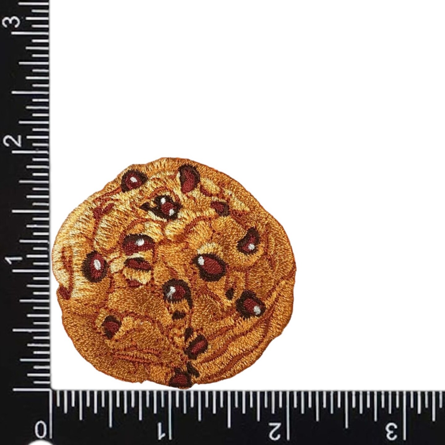 Chocolate Chip Cookie, Food, Snacks, Dessert, Embroidered, Iron on Patch