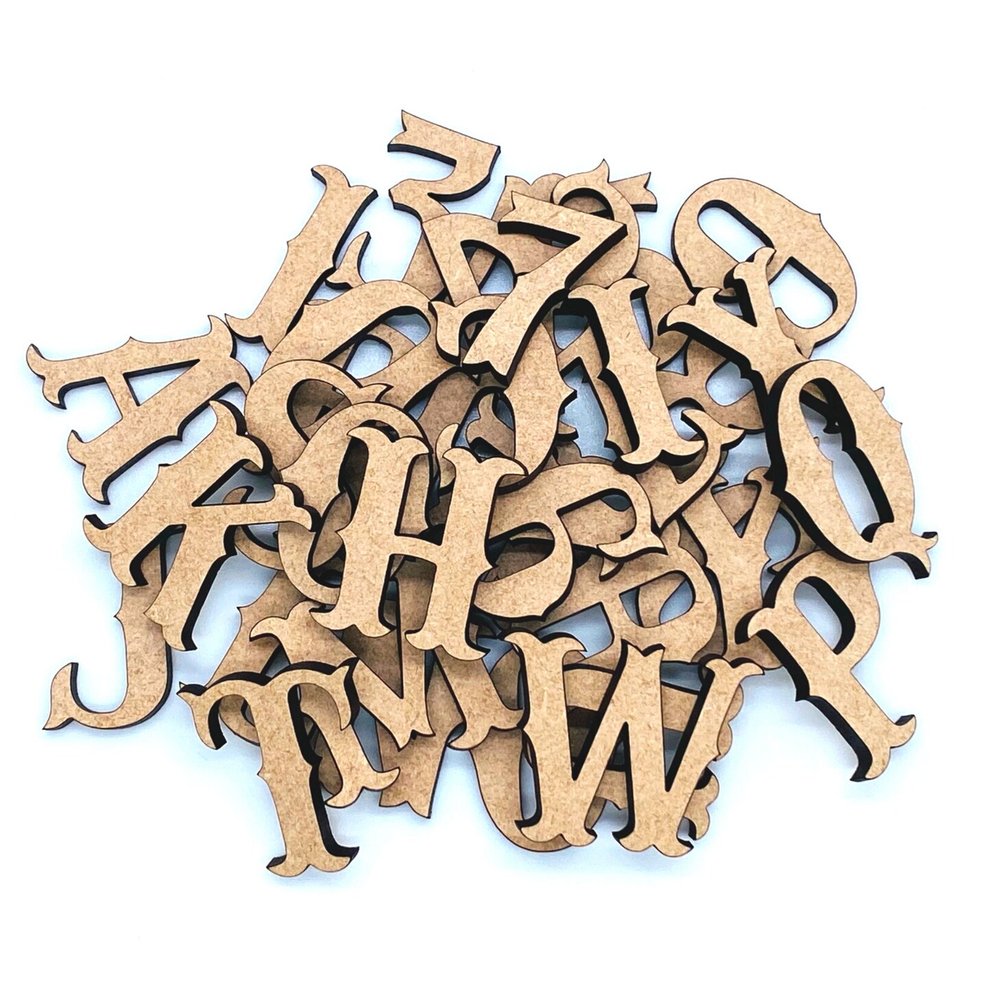 Small Railroad Western Font | Cowboy Style | Clown Letters | Laser Cut  Letters | Cute Wooden Letters | Block Style Letters | Kids Project |  MakerPlace by Michaels, image size:1080x1080