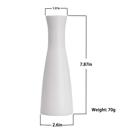 2 Pieces Tall Conic Composite Plastics Flower Vase, Small Bud Decorative Floral Vase Home Decor Centerpieces, Arranging Bouquets, Connected Tubes (Wide Caliber)