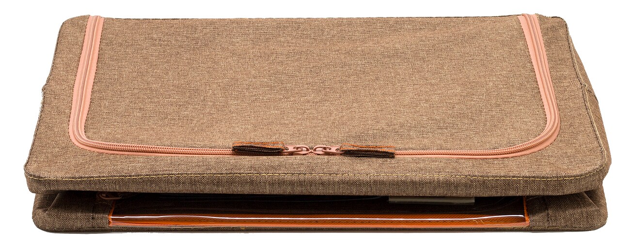 Sorbus Fabric Storage Bins - Stackable, Foldable Organizer, with Clear Window (Set of 2)