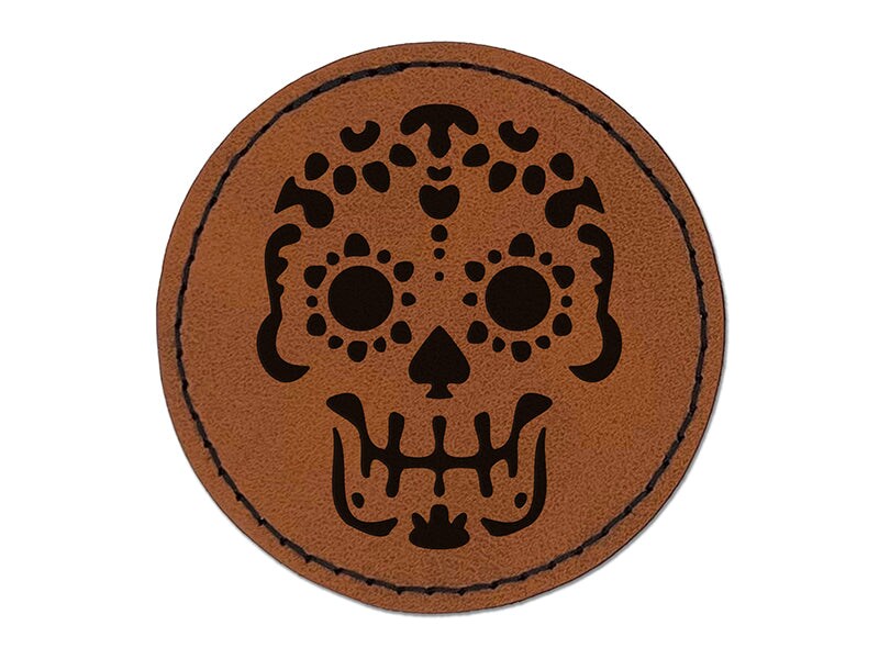 Mardi Gras Skull Patch