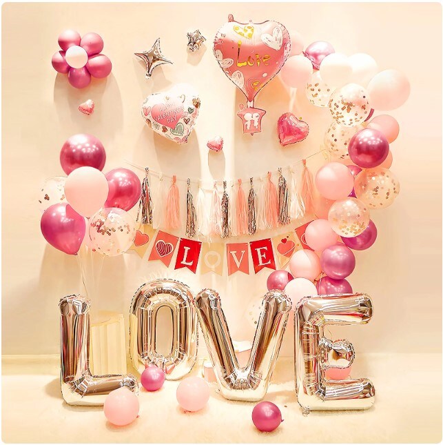 Valentines Day Decorations, Valentines Balloons, Valentines Day