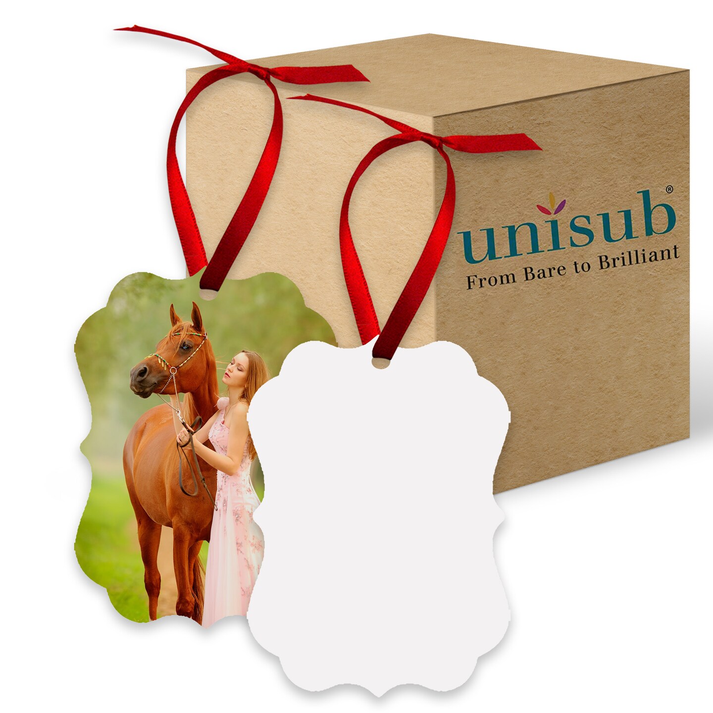 Unisub Sublimation Blank Aluminum Ornament 