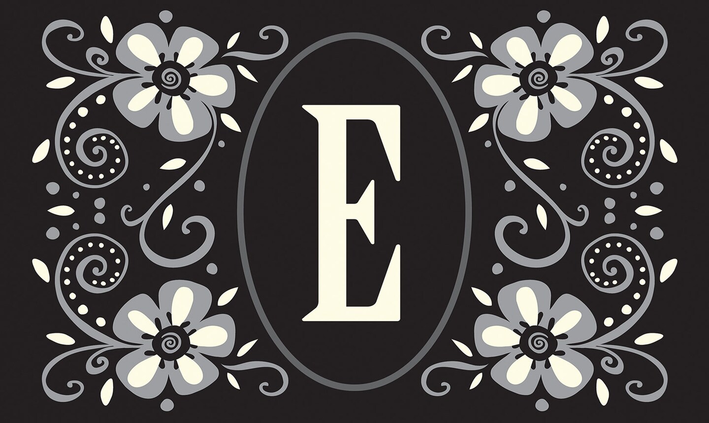 Classic Monogram - E Door Mat (18 x 30&#x22;)