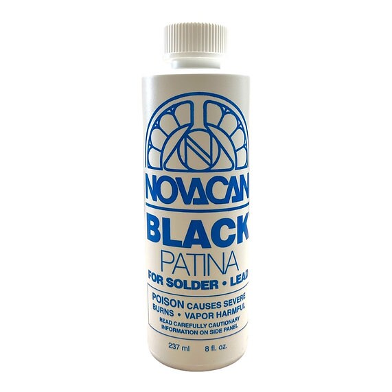 Novacan Black Patina For Solder & Lead-8 Oz