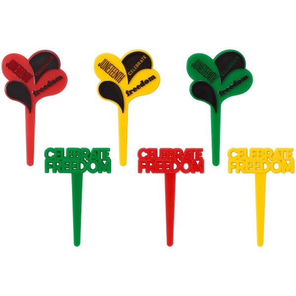 Juneteenth Celebrate Freedom DecoPics&#xAE; Cupcake Decoration, 12ct