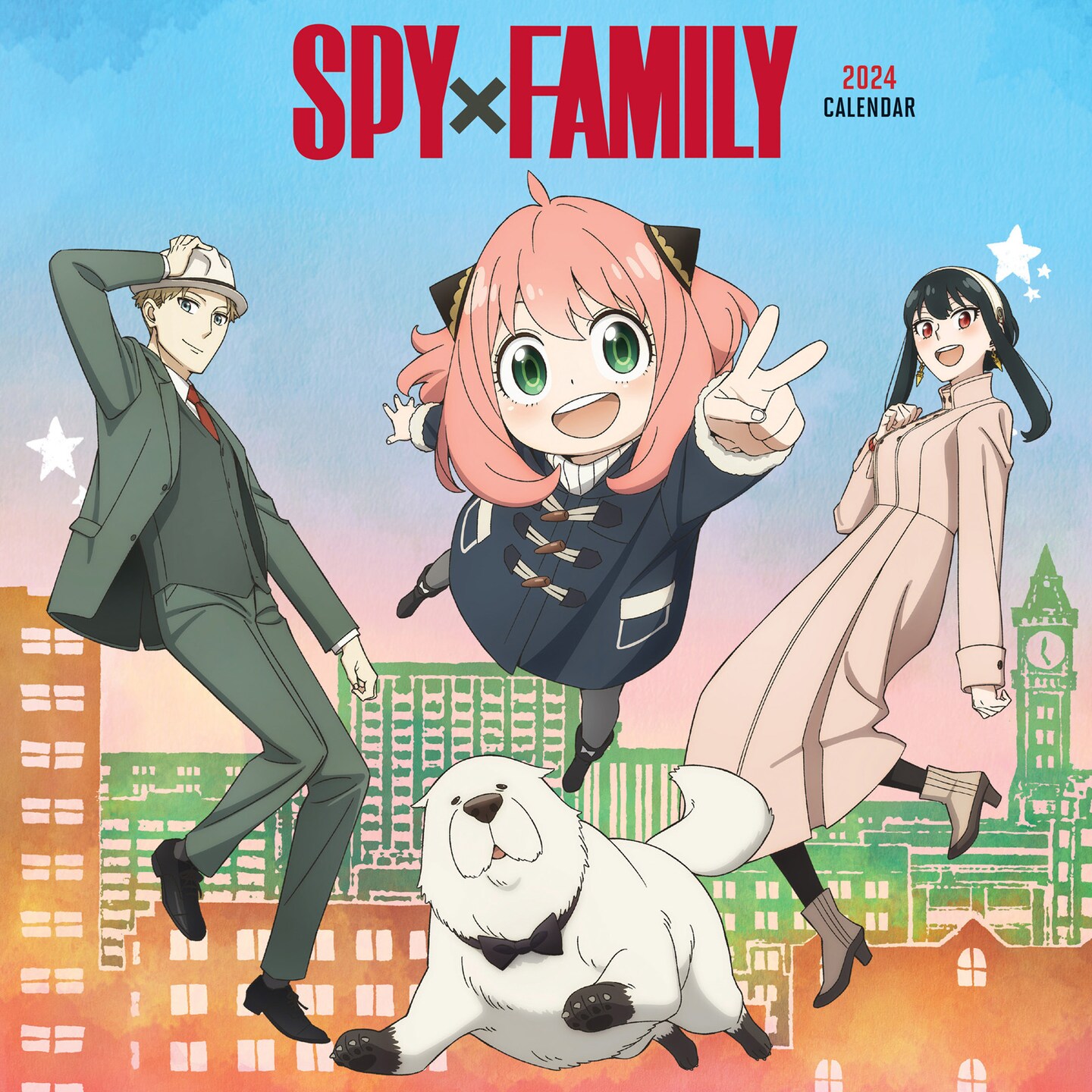 Spy X Family, 2024 12 x 24 Inch Monthly Square Wall Calendar, Cal Ink, Animated Film Anime