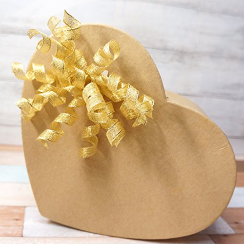 6 Pieces  Burst Curly Bow - 4 Inches Wide (6 Counts)-Gold Large Gift Wrapping Bow with self-Adhesive