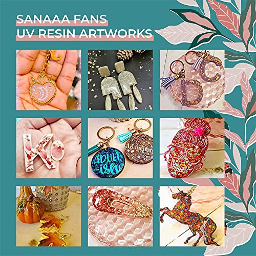 UV Resin Clear Hard Type 200g Transparent UV Curing Ultraviolet Cure Resin, Solar Cure Sunlight Activated Resin for DIY Resin Jewelry Making