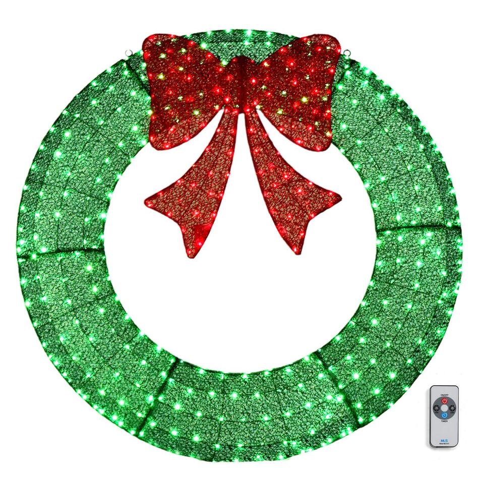 Christmas Garland with 400 LED Lights Wreath Michaels