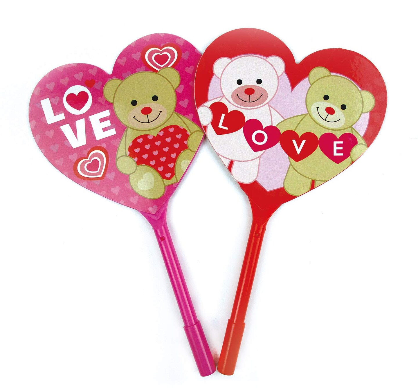 Tiny Mills Valentine&#x27;s Day Heart Shaped Fan Pens 12 Pack