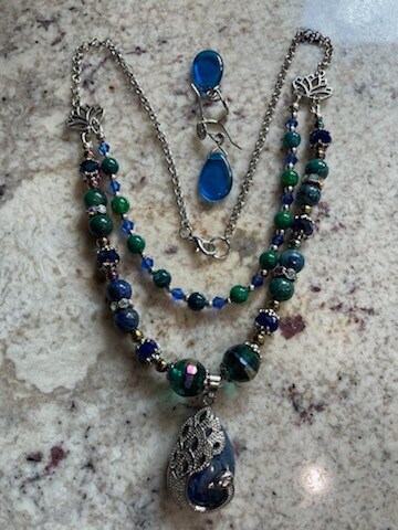 【BLACKPURPLE】Petit B Pearl Layered Necklace BLACKPURPLE】Petit B Pearl Layered Necklace (BLACKPURPLE