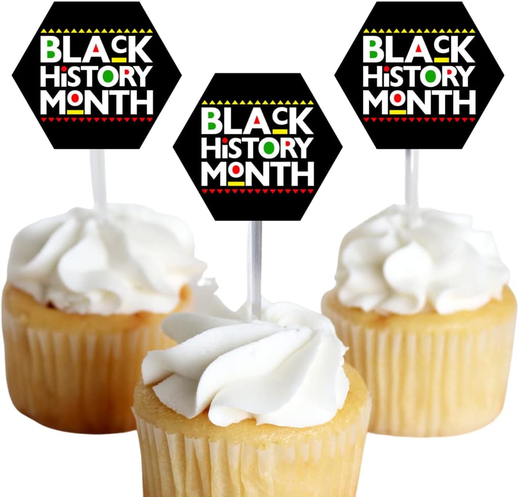 Black History Month Cupcake Toppers