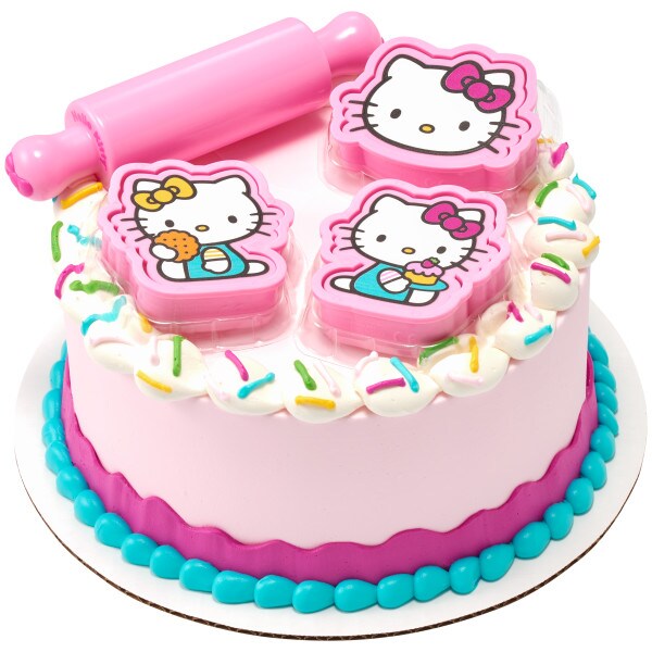 Hello Kitty Play Bake Fun! DecoSet Cake Decoration