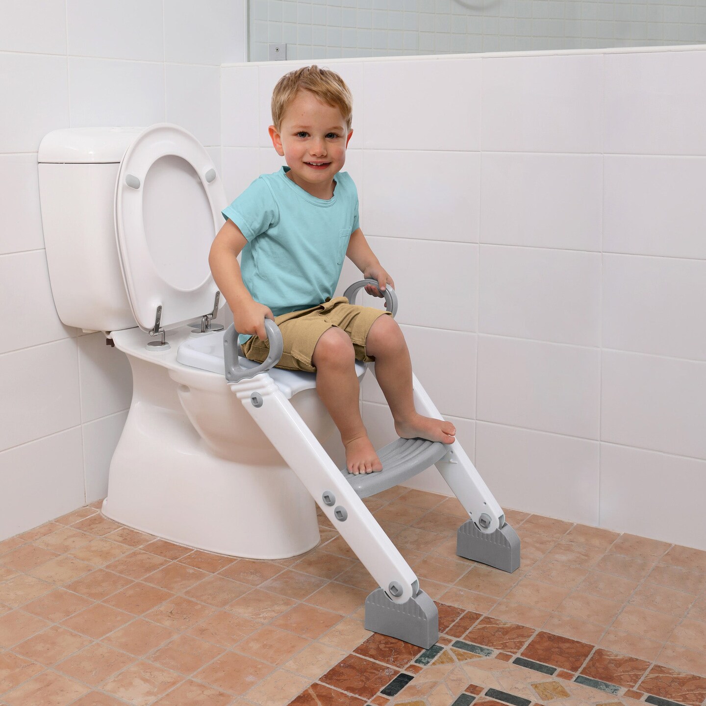 Dreambaby&#xAE; Step-Up Toilet Topper, Gray/White