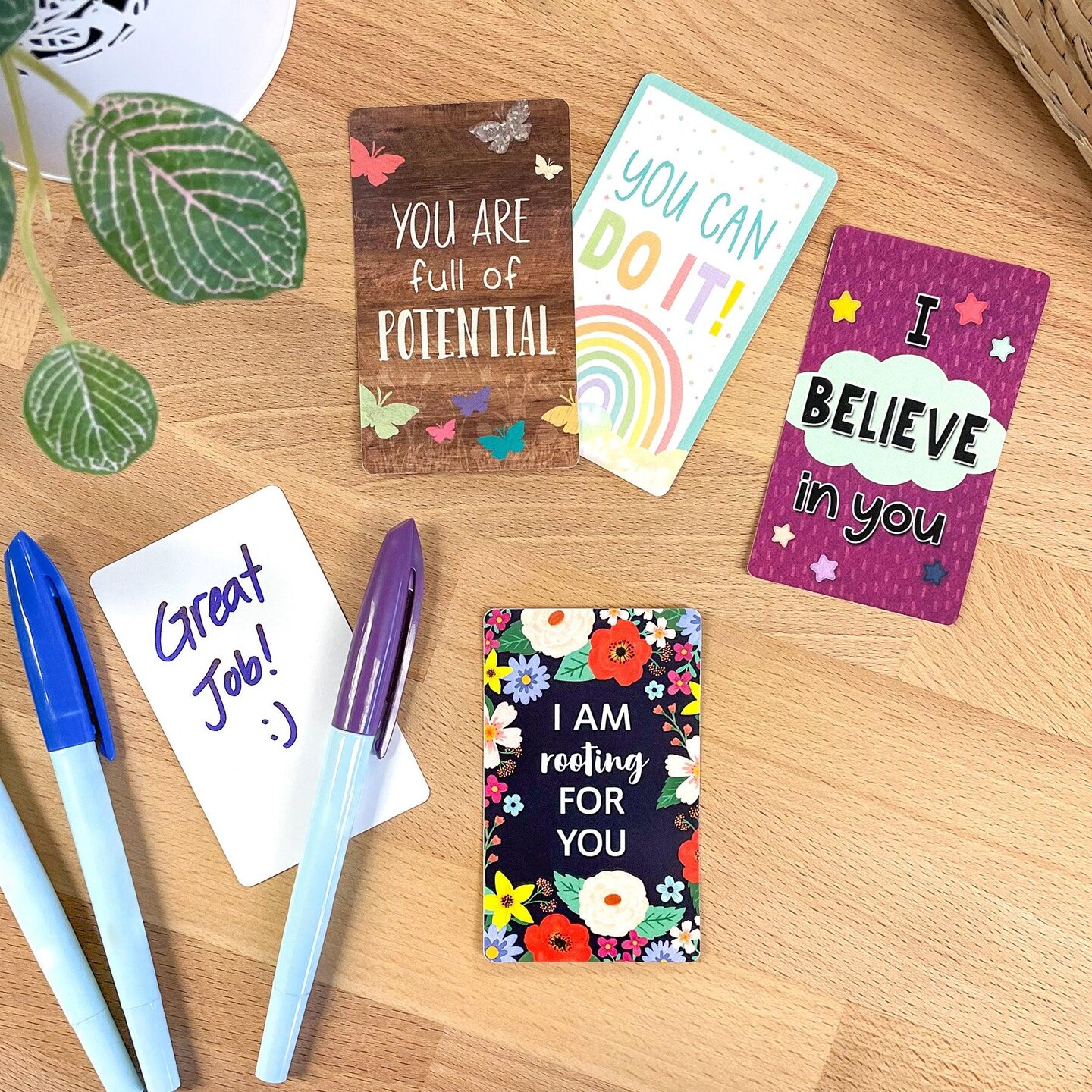 Encouragement Cards, 2-3/16&#x22; x 3-1/2&#x22;, 42 Per Pack, 6 Packs