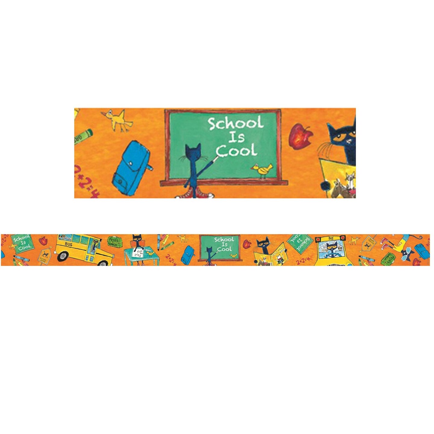 Pete the Cat&#xAE; School is Cool Spotlight Border, 35 Feet Per Pack, 6 Packs