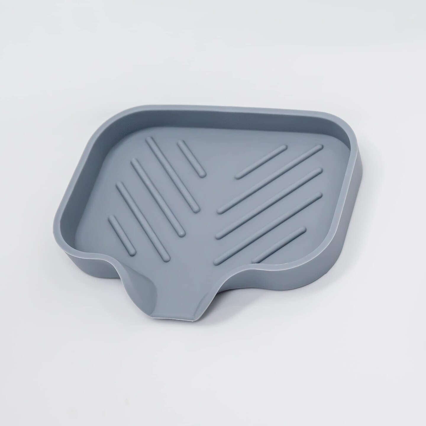 1 pcs Grey Silicone Soap Tray   Self Draining Soap Dish   Soap Holder Self Draining   Soap Dish for Bar Soap   Soap Dishes That Drain   Soap Dish for Sink   Organizer for Bathroom end Kitchen.
