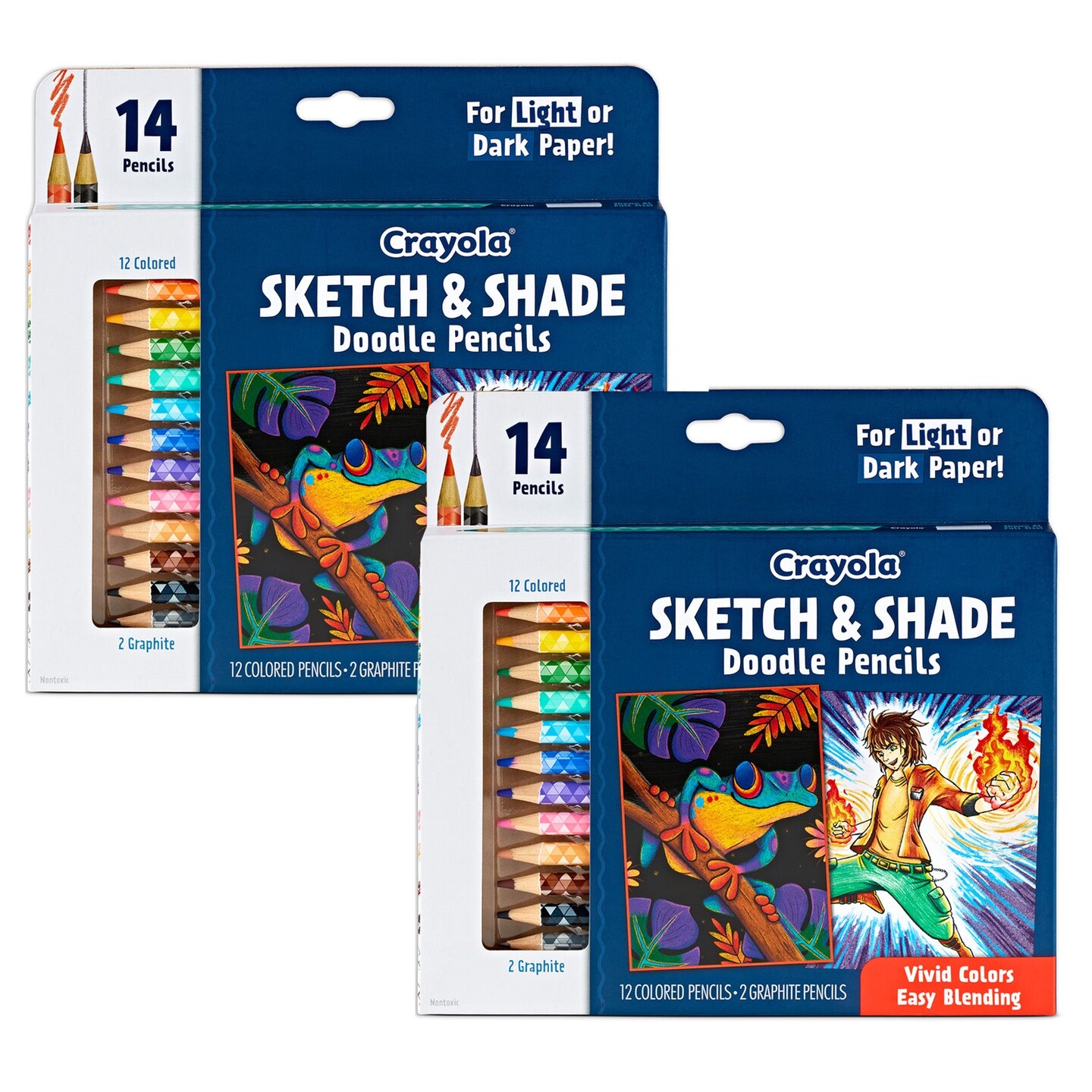 Doodle &#x26; Draw Sketch &#x26; Shade Doodle Pencil, 14 Per Pack, 2 Packs