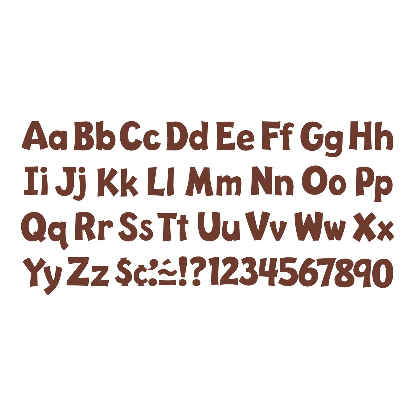 Chocolate 4&#x22; Playful Combo Ready Letters&#xAE;, 3 Packs