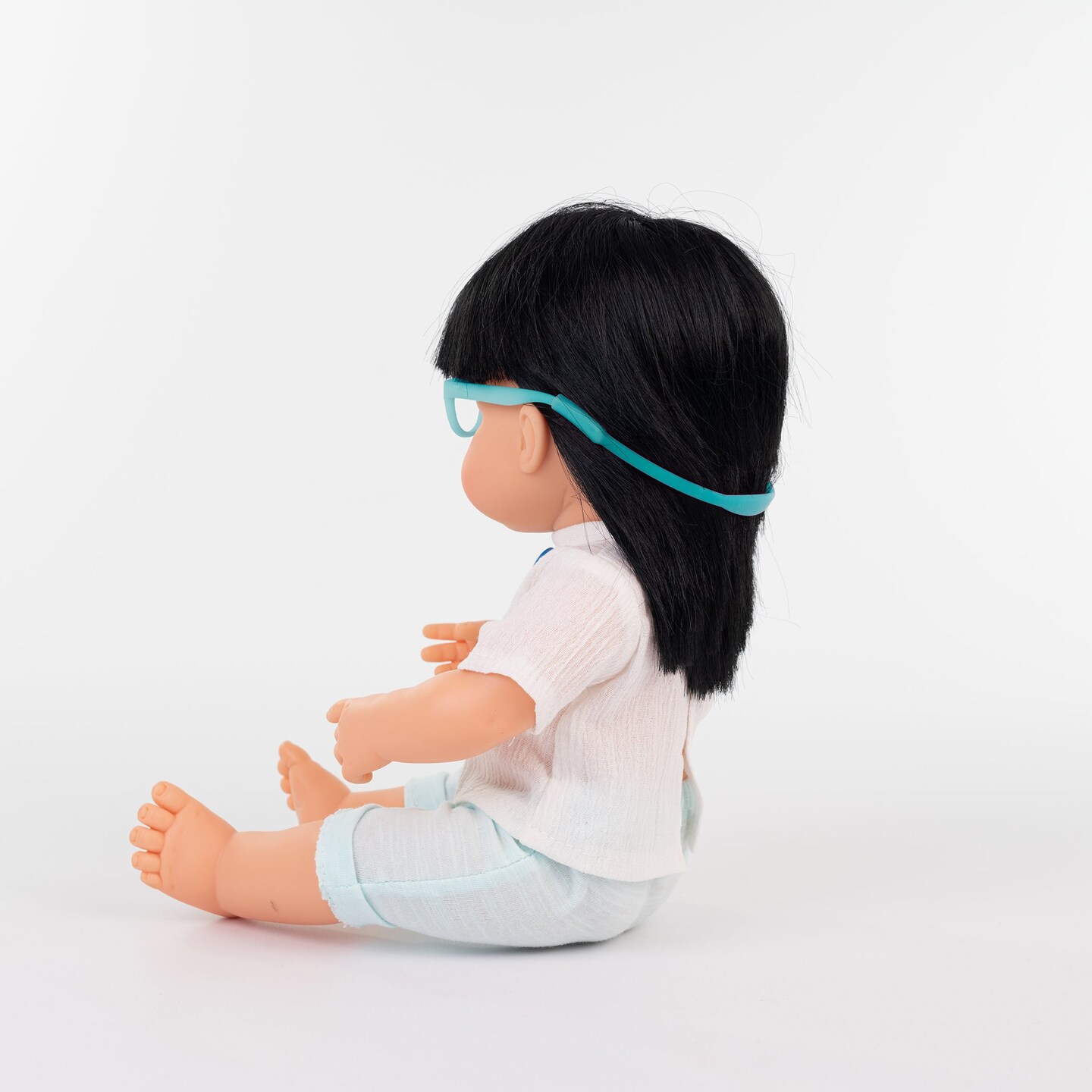 Baby Doll Asian Girl With Glasses 15&#x27;&#x27;, Polybagged