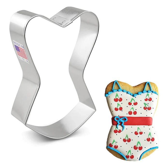 Ann Clark Bathing Swim Suit or Corset Dress Cookie Cutter 4&#x22;