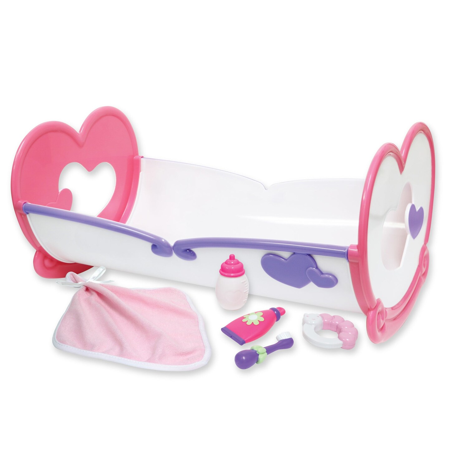 Deluxe Rocking Doll Crib &#x26; Accessories