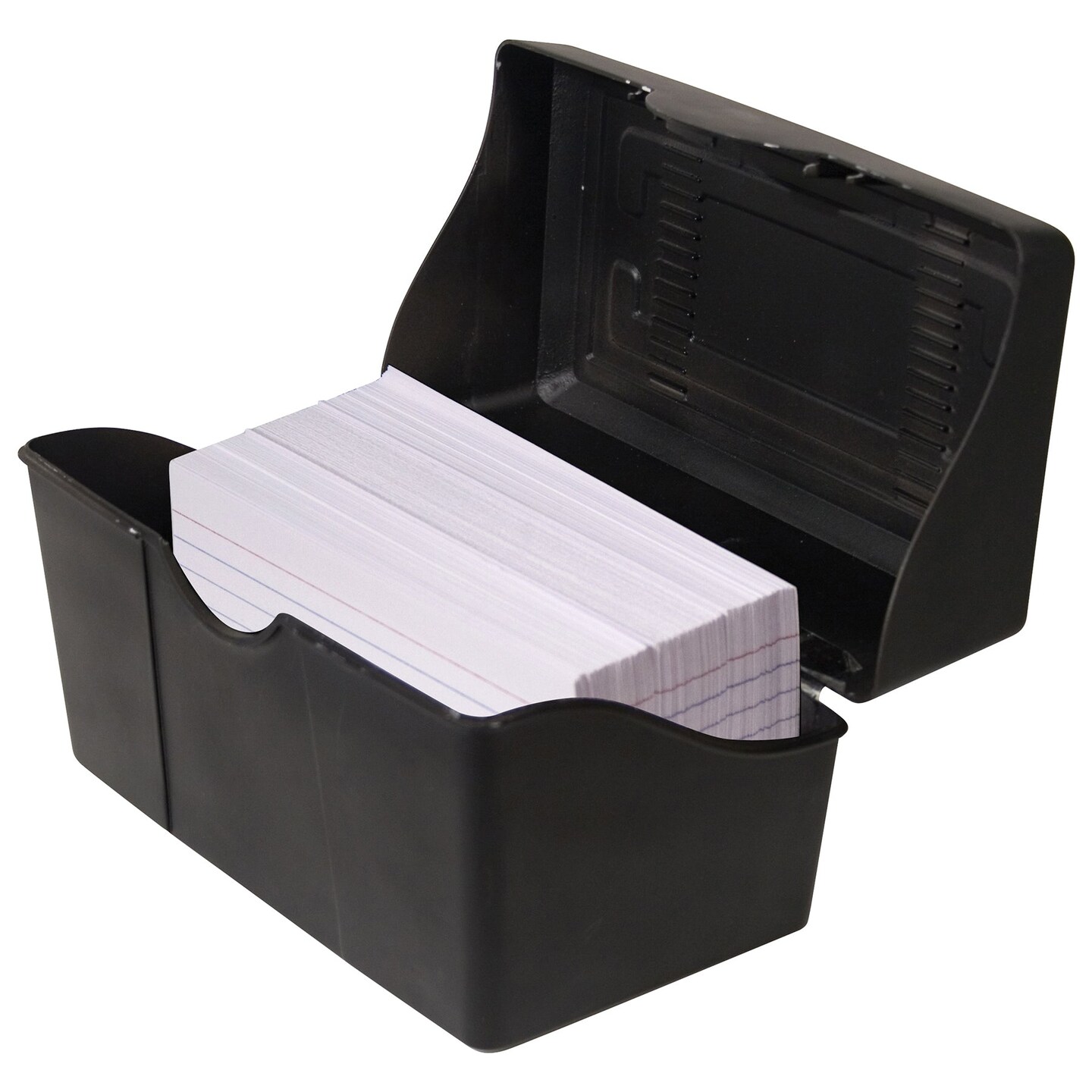 Black Index Card Holder, 3&#x22; x 5&#x22;, Pack of 6