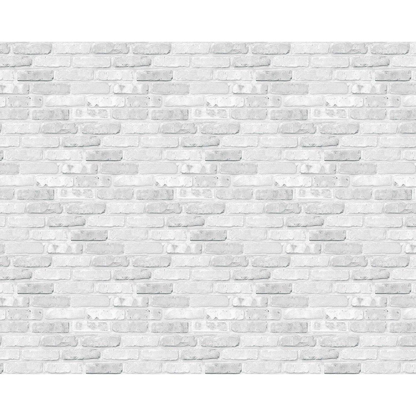 Bulletin Board Art Paper, White Brick, 48&#x22; x 50&#x27;, 1 Roll