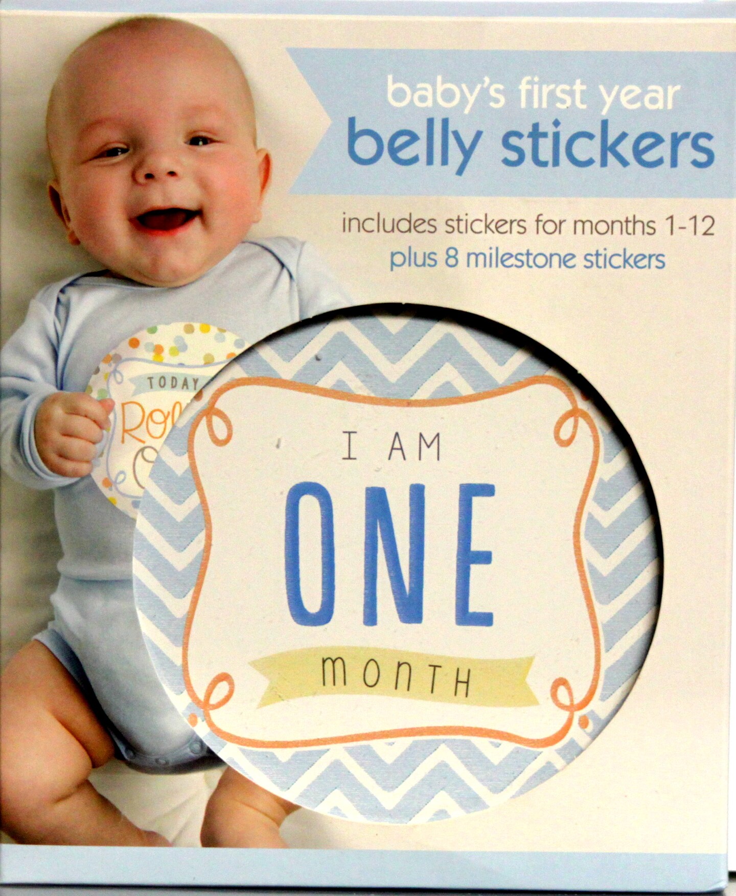 Baby&#x27;s First Year Belly Stickers-Baby Boy