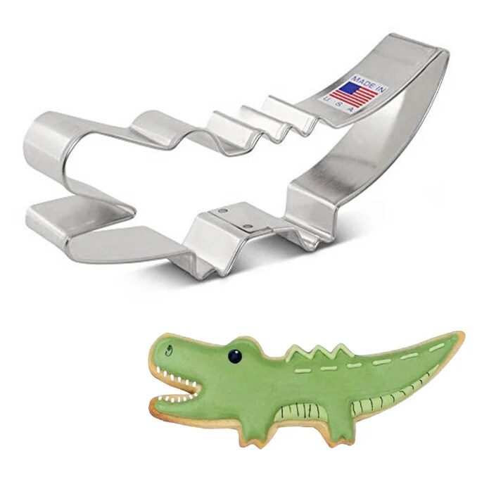 Ann Clark Cute Alligator Cookie Cutter 5&#x22;