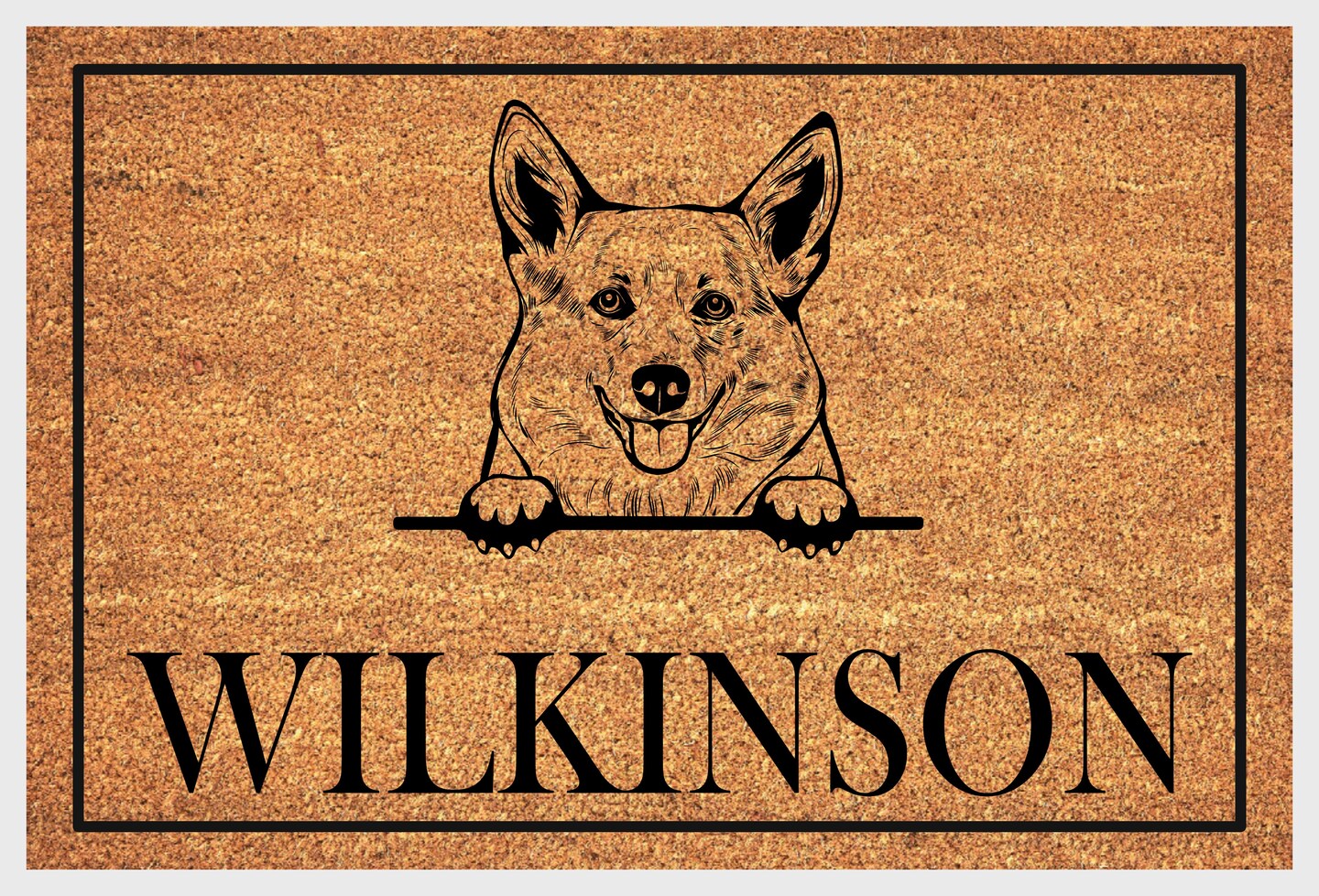 Corgi Doormat Personalized Corgi Welcome Mat 3 Sizes MakerPlace by Michaels