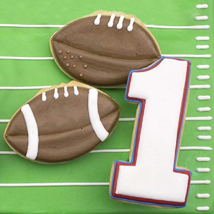 Ann Clark Football with laces Cookie Cutter 3 1/2&#x22;