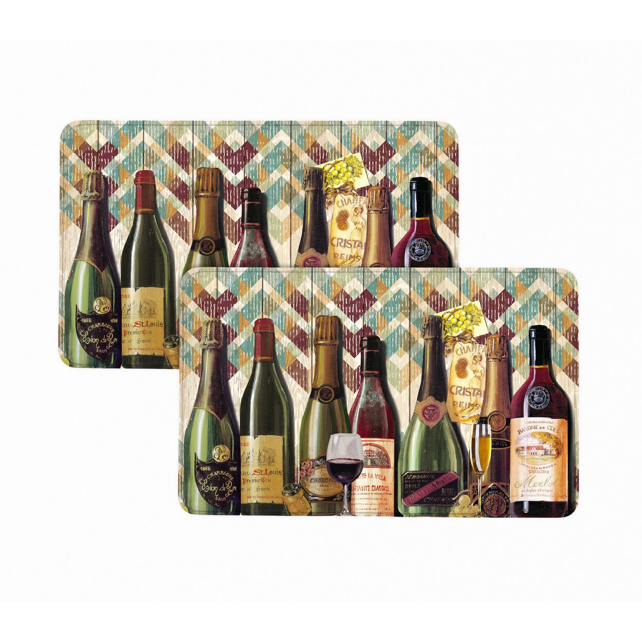 Bibb Home Anti Fatigue Kitchen Mat 9/10 Inch Pu Foam Non Slip Black 20X39 Inch