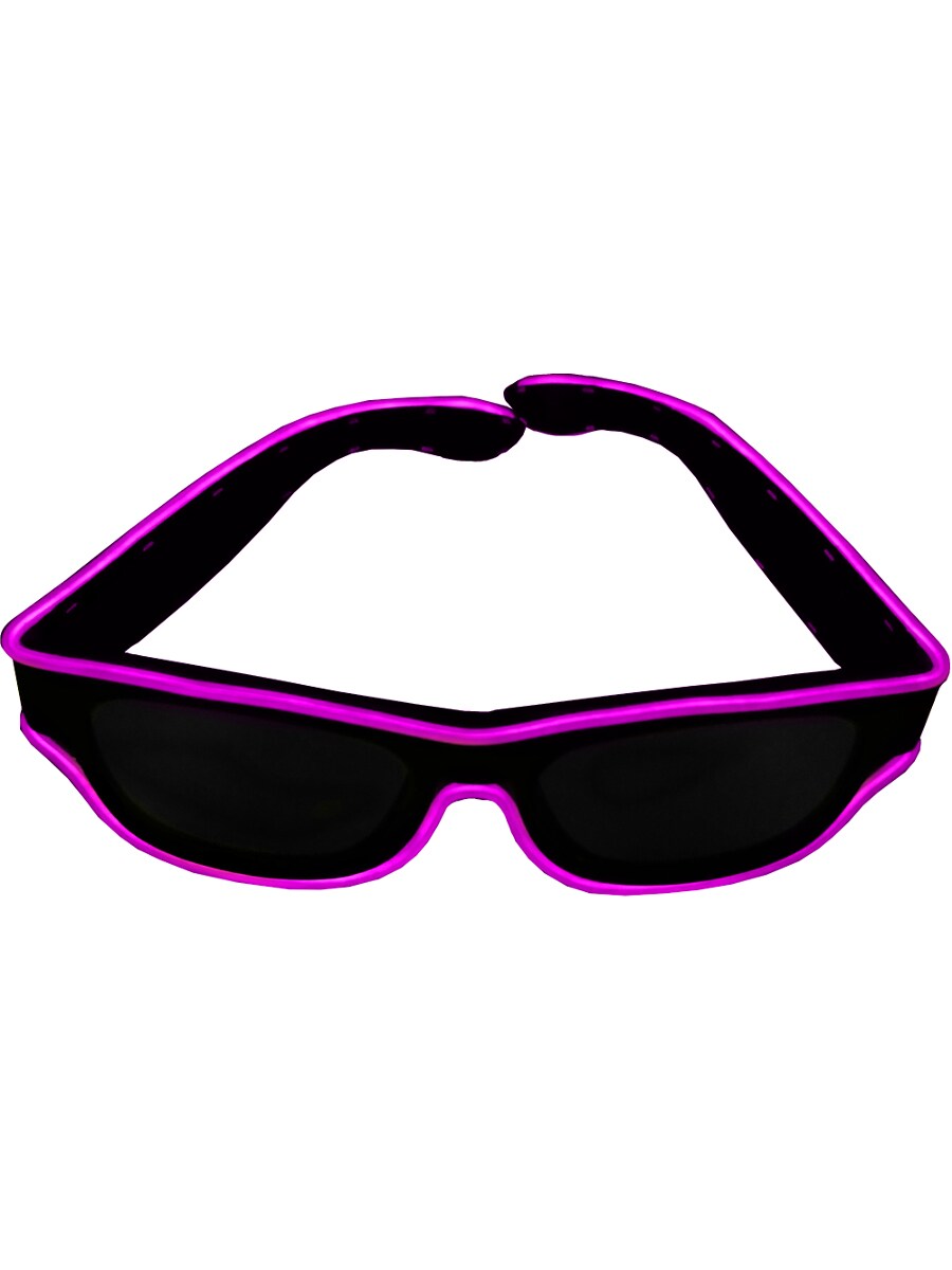 Purple Party Wire &#xAE; EL Wire Lite-up Wayward Traveler Glasses
