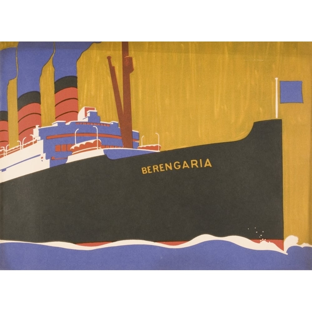 Posterazzi Cunard Line Promotional Brochure For Berengaria Circa 1930 Poster Print