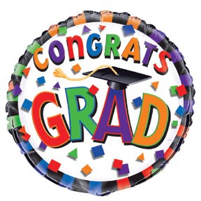 Grad Cap Graduation Metallic Balloon | Michaels