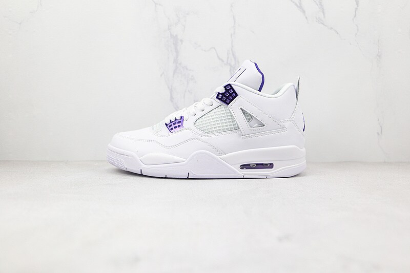 Jordan 4 white metallic silver best sale