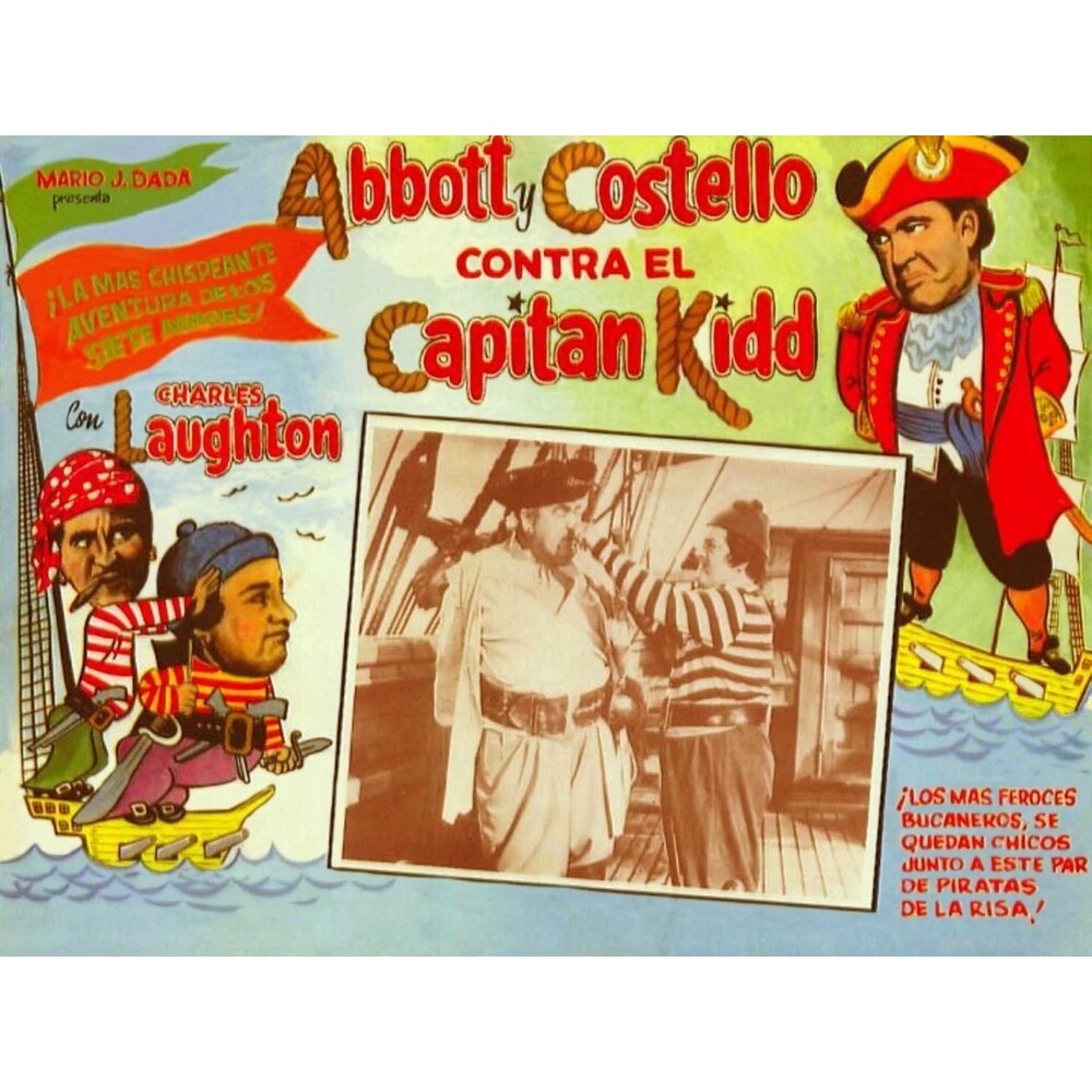 Posterazzi Abbott And Costello Meet Captain Kidd Movie Poster Masterprint