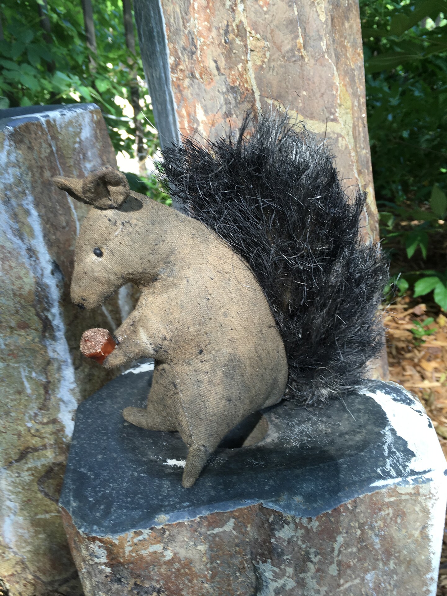 Handmade Primitive Autumn Squirrel - Harvest time - Thanksgiving - Farmhouse- Rustic Decor - Country Squirrel - Fall Accent - Black Squirrel product 7