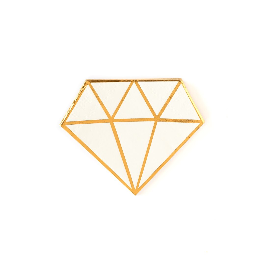 Diamond-Shaped Bridal Party Napkins – Perfect for Celebrations!