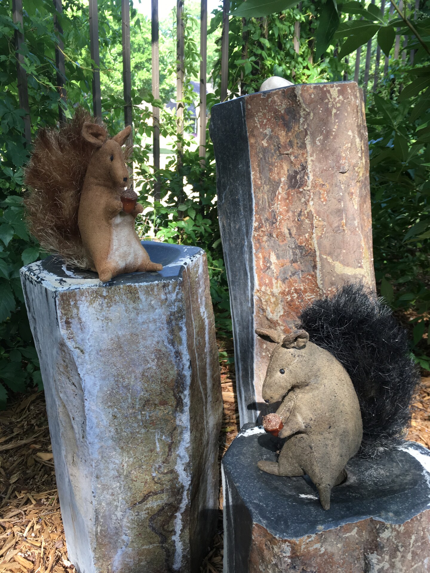 Handmade Primitive Autumn Squirrel - Harvest time - Thanksgiving - Farmhouse- Rustic Decor - Country Squirrel - Fall Accent - Black Squirrel product 2