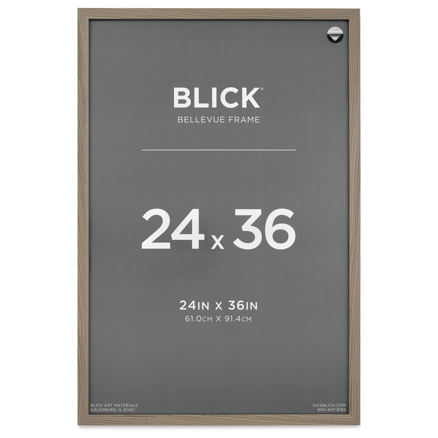 Blick Bellevue Frame - Grey Woodgrain, 24&#x22; x 36&#x22;