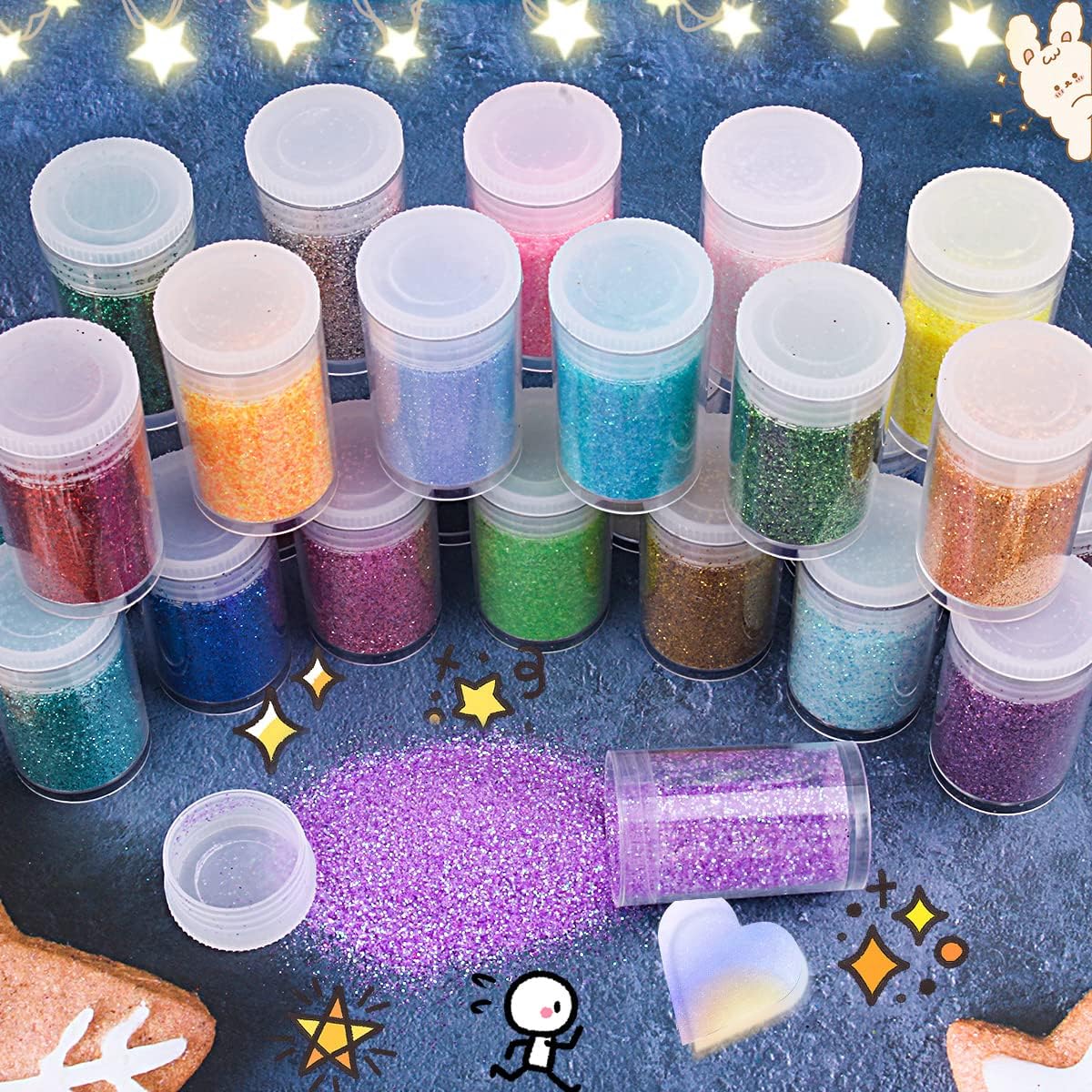 Holographic Glitter Powder for Tumblers