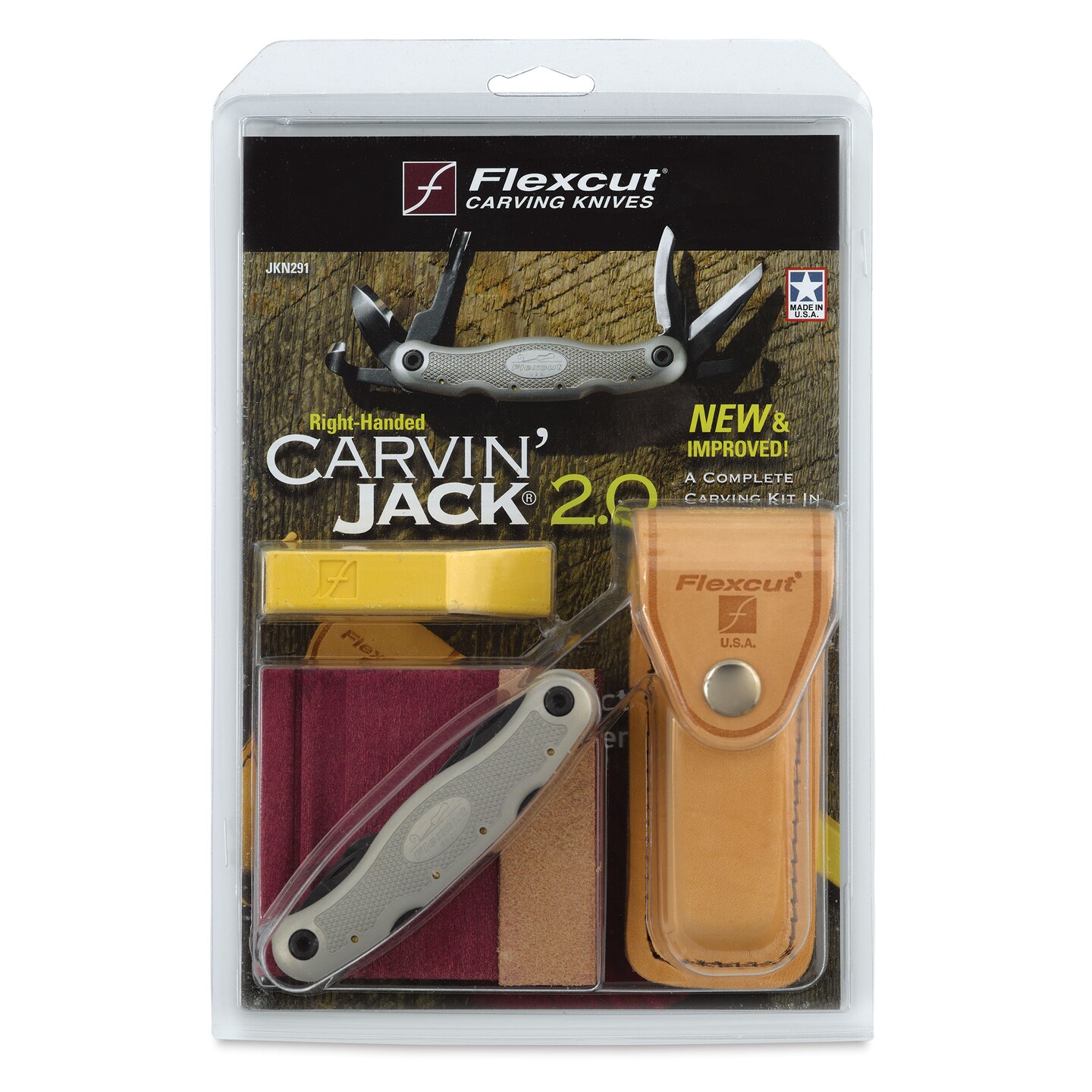 Flexcut Carvin&#x27; Jack 2.0 Folding Knife - Right-Handed