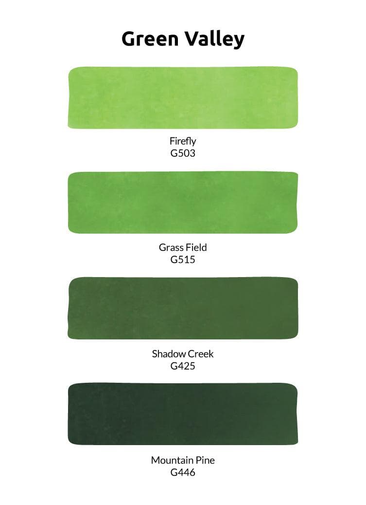 Artist Alcohol Markers Green Valley Set