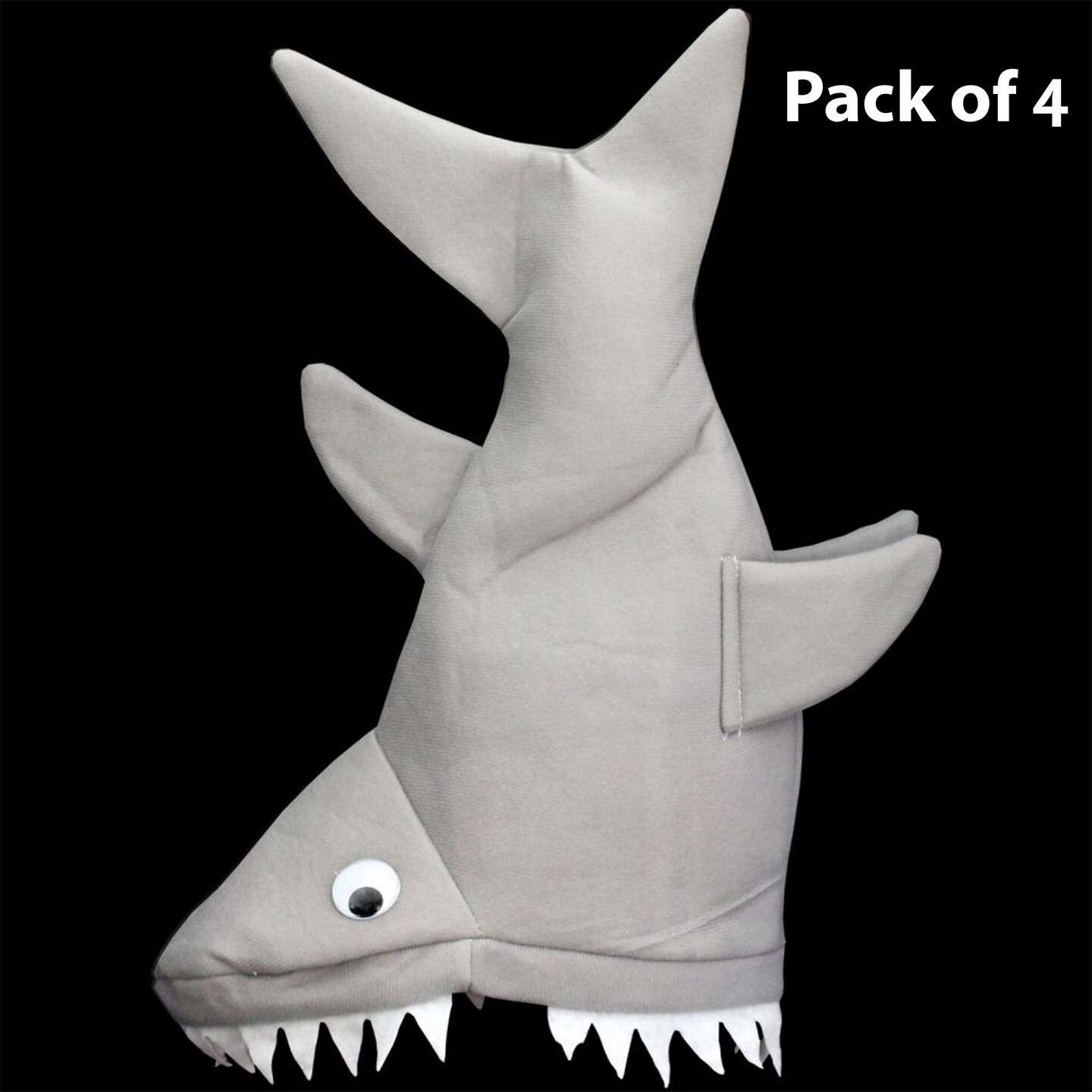 Shark Attack Hat Toys | Soft plush 16 in x 12 in | Fits most heads Toys | MINA&#xAE;