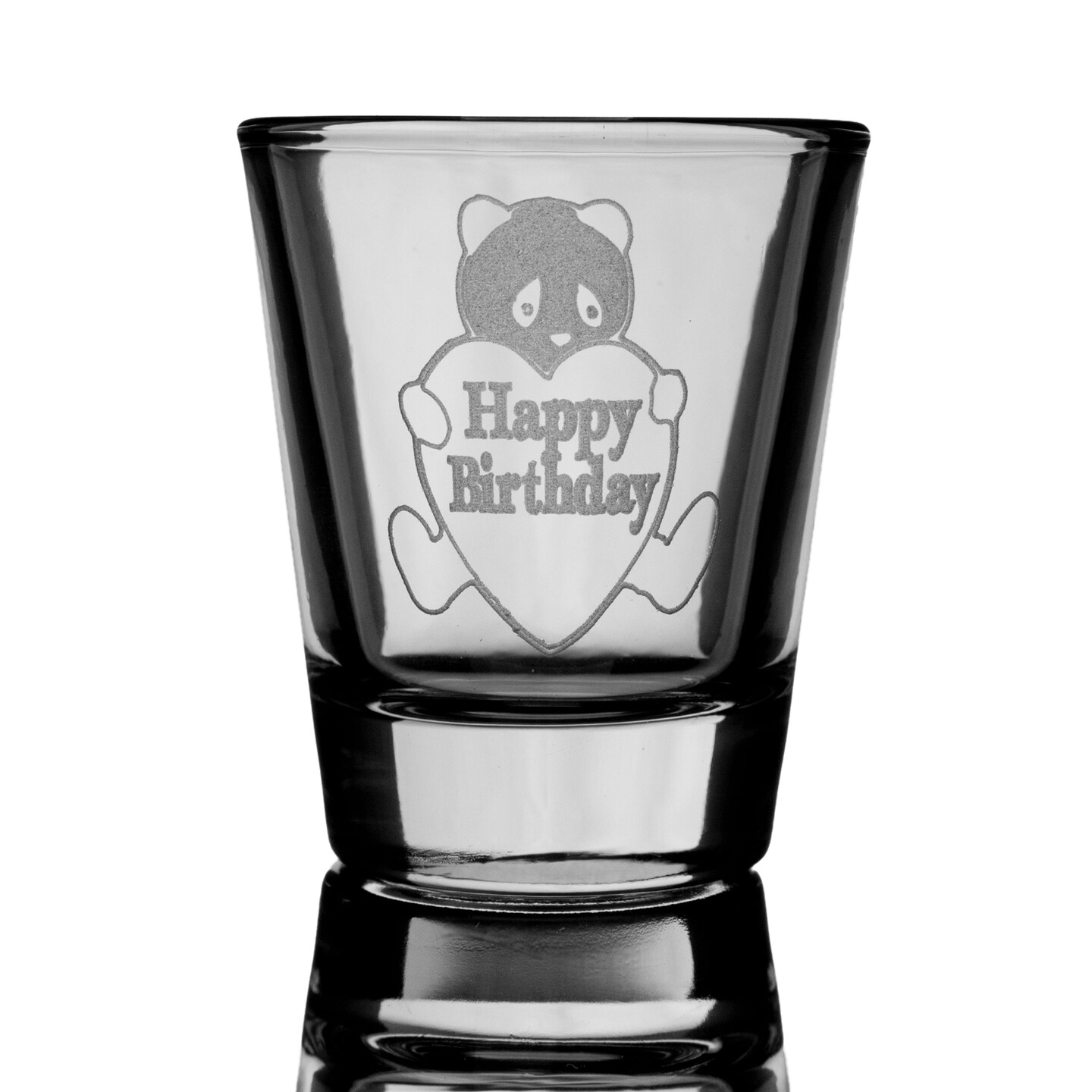 2oz Happy Birthday Panda shot glass 2oz Happy Birthday Panda shot glass