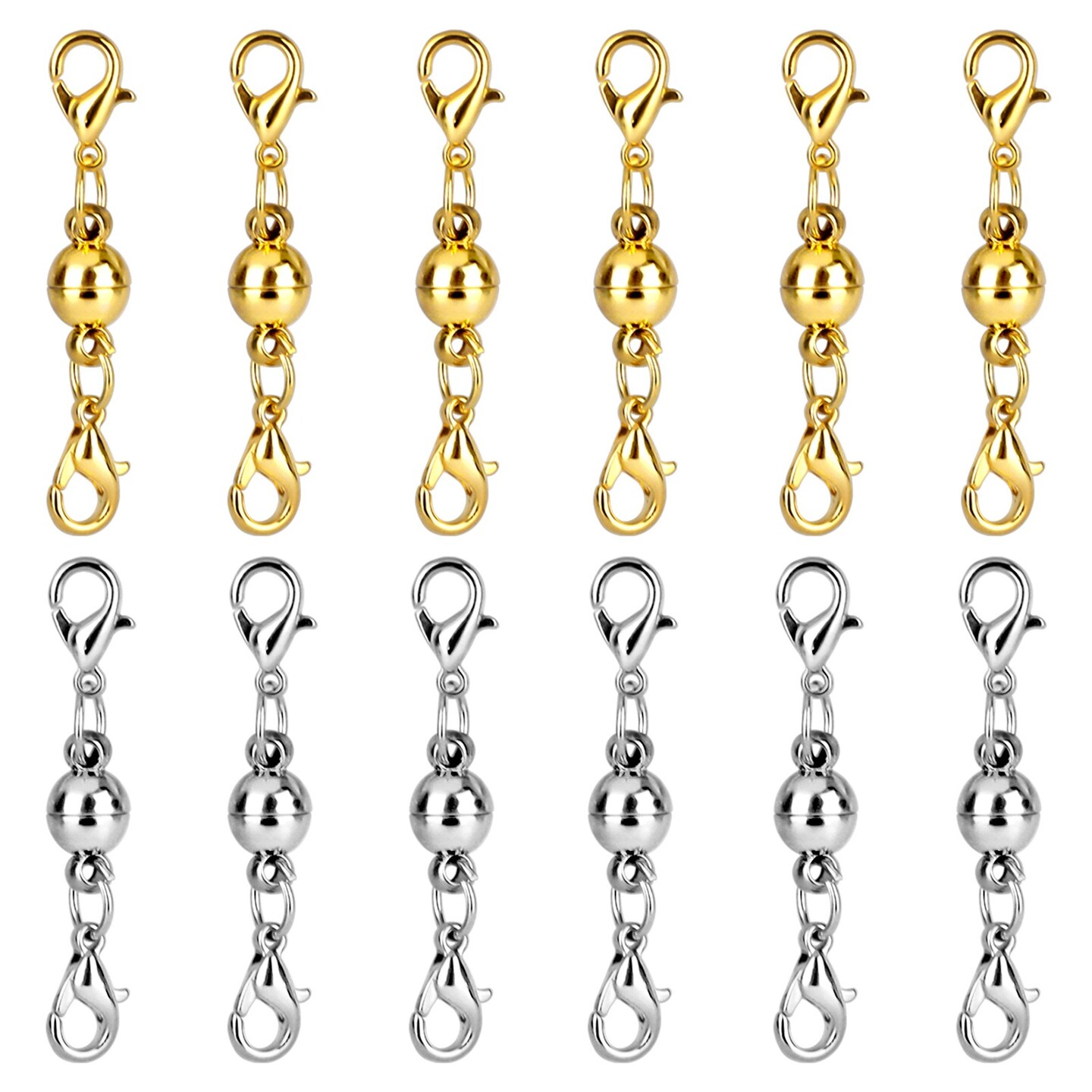 DIY Magnetic Lobster Claw Clasps Necklace Jewelry Bracelets Locking Extender