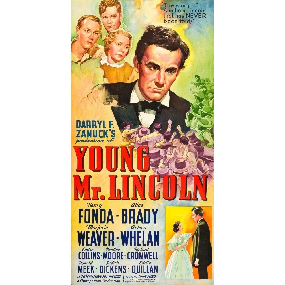 Posterazzi Young Mr. Lincoln Movie Poster Masterprint